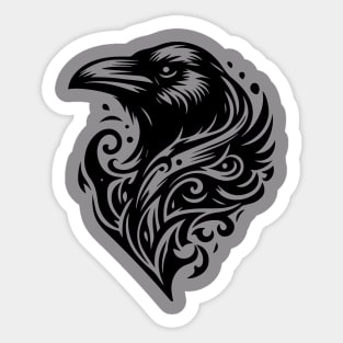 raven tattoo Sticker